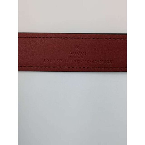 Gucci Women’s Ciny Lux Calfskin W3cm Belt Blondie Red 110cm 690557 main image 8